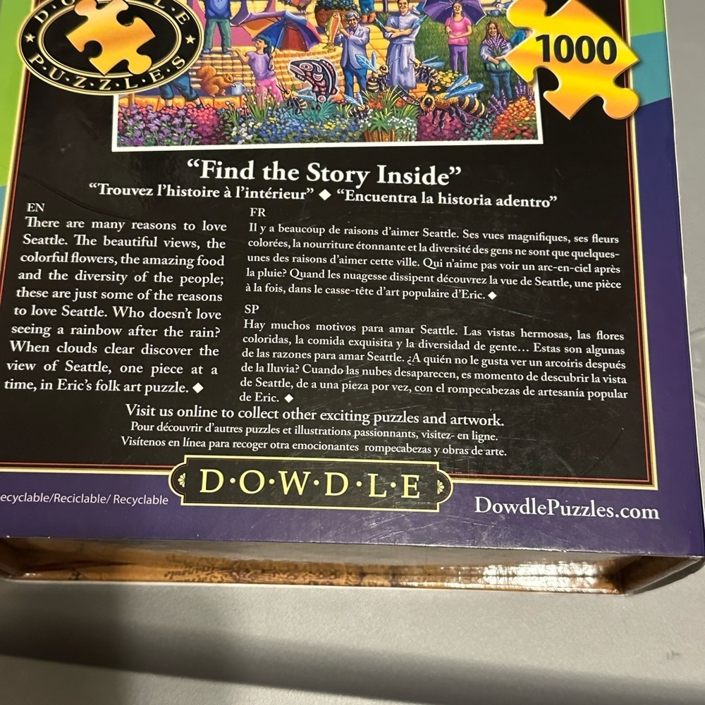 Dowdle Jigsaw Puzzle - Seattle - 1000 Piece - Picture 2 of 3